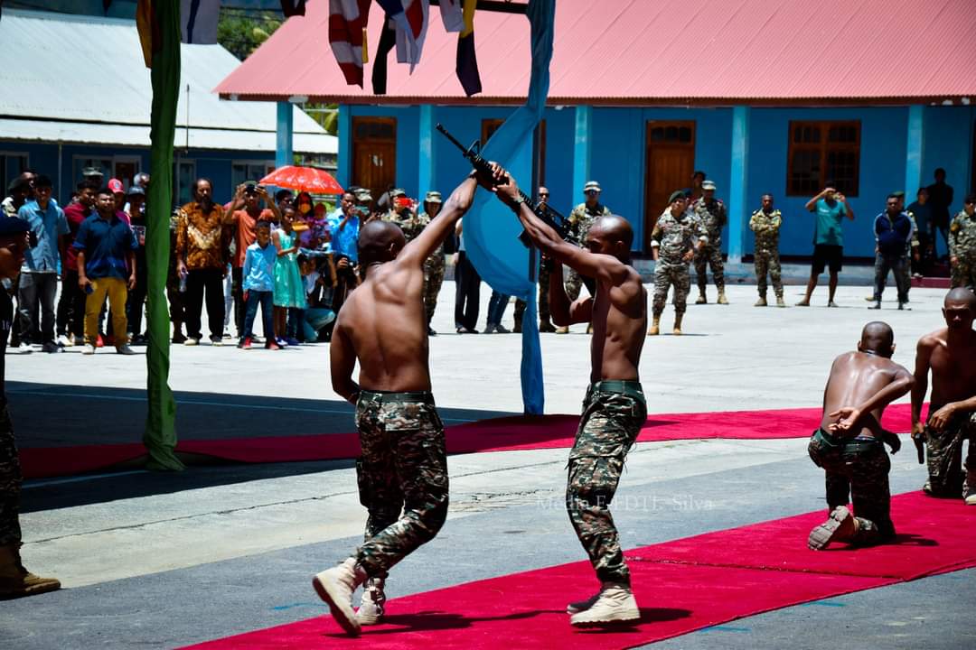 Demonstração de forças dos Fuzileiros de Timor-Leste