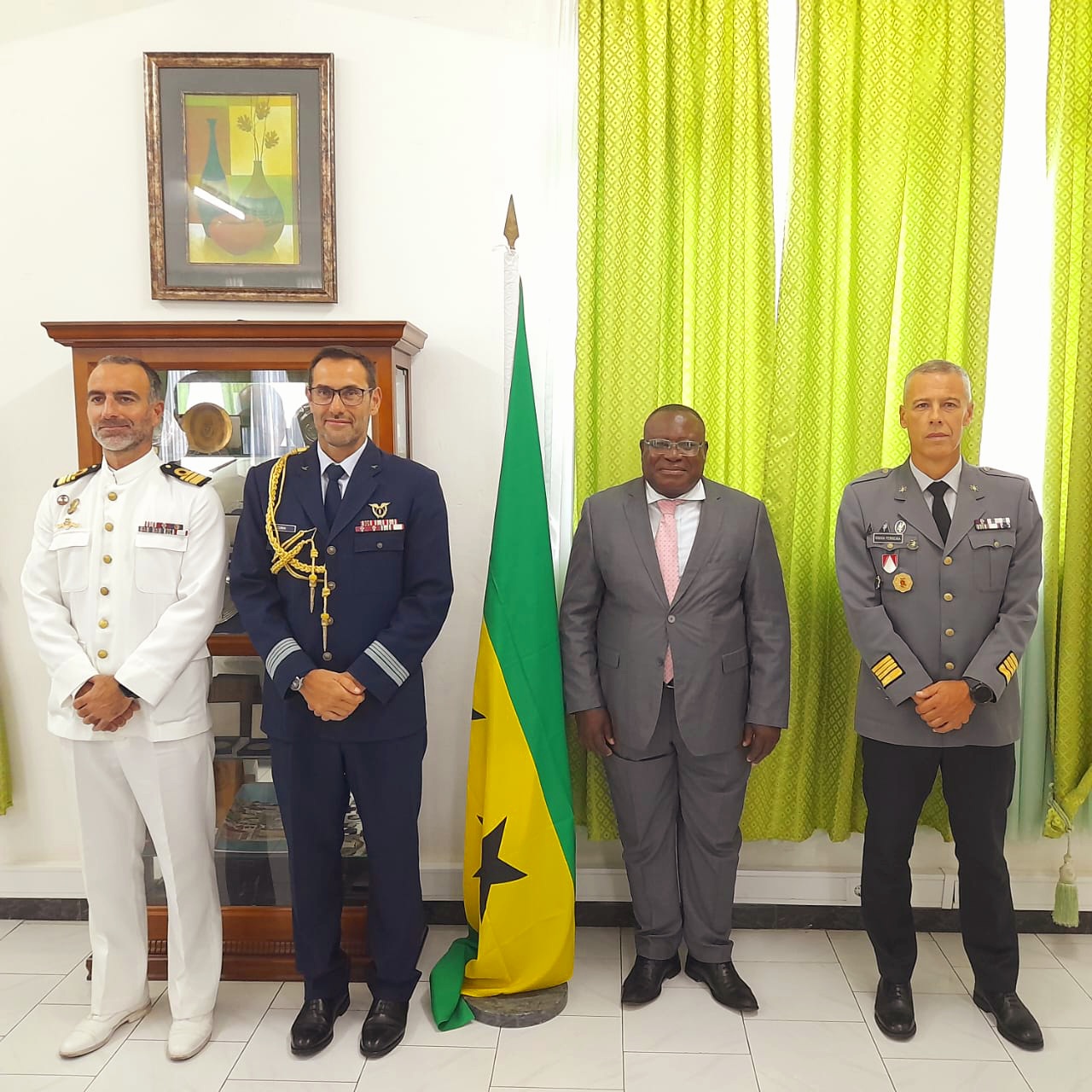 Apresentação de cumprimentos protocolares do novo Diretor Técnico do Projeto 2 – Guarda Costeira de São Tomé e Príncipe