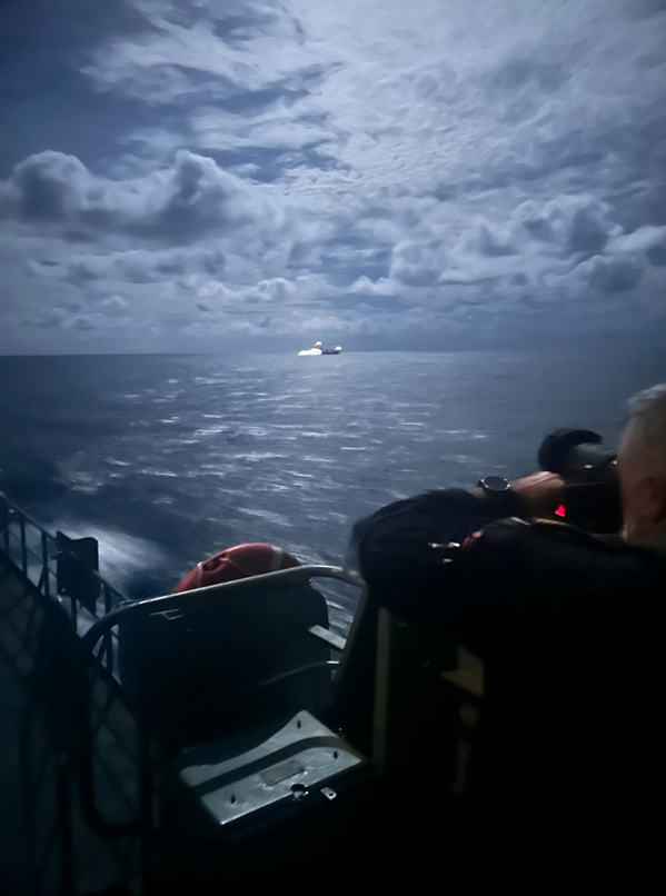 Acompanhamento de navio russo