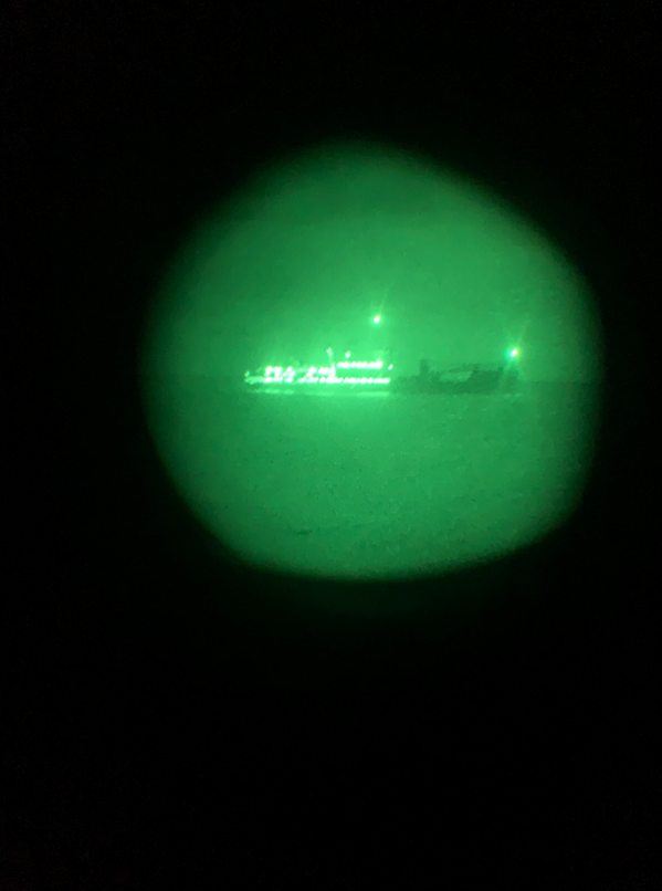 Acompanhamento de navio russo