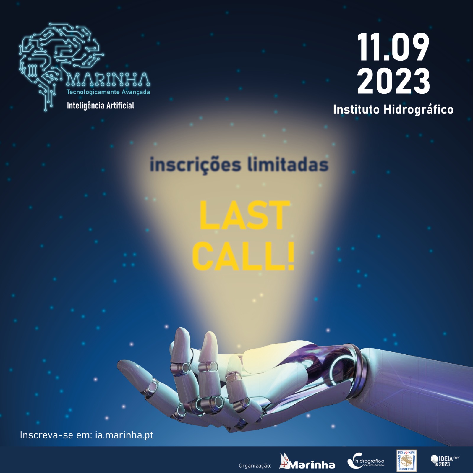 LAST CALL: as inscrições para o 1º Simpósio sobre Inteligência Artificial estão a terminar!