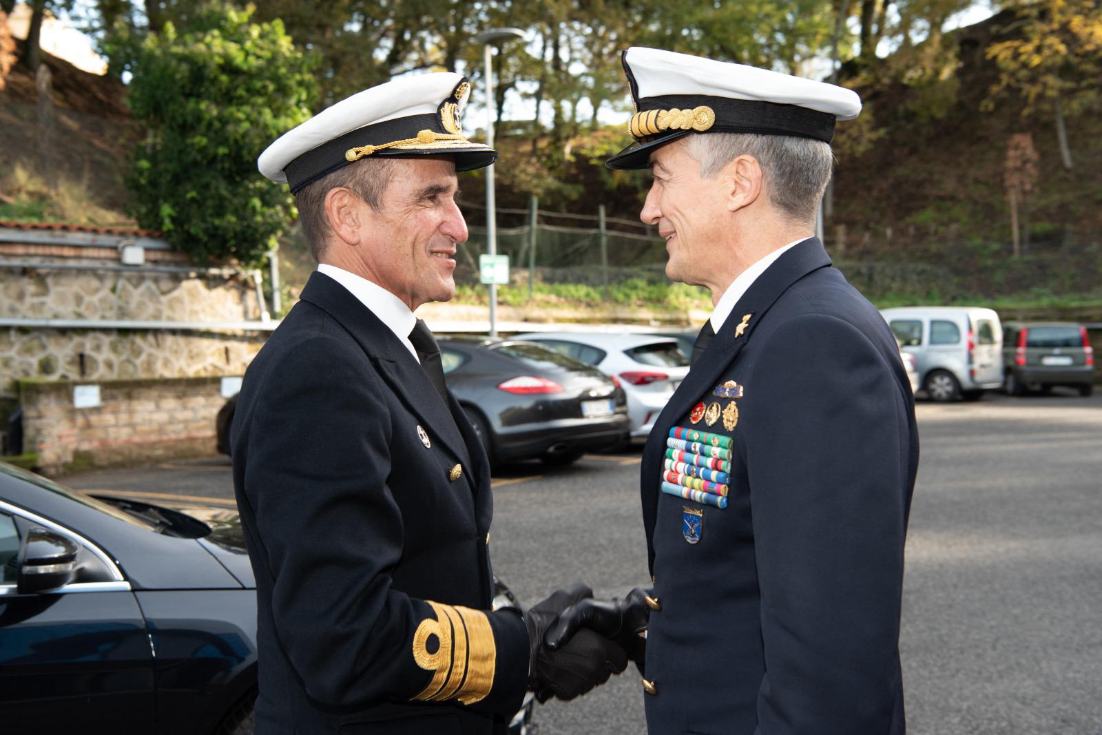 Comandante Naval da Marinha Portuguesa visita a Marinha Italiana
