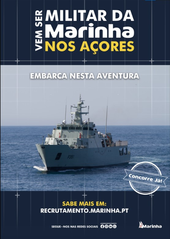 Marinha divulga oportunidades de carreira nos Açores