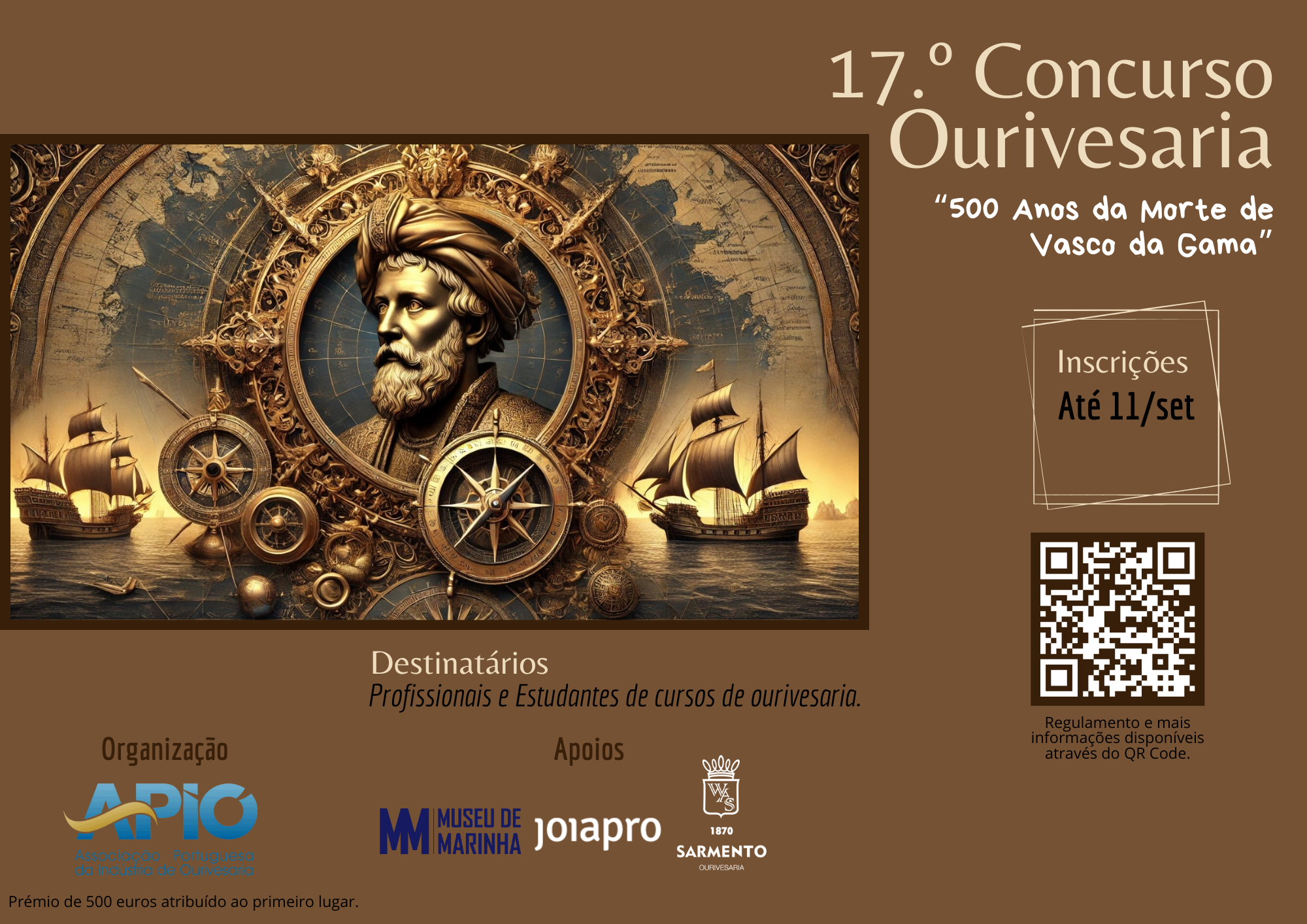 Museu da Marinha é parceiro oficial do 17.º Concurso de Ourivesaria APIO