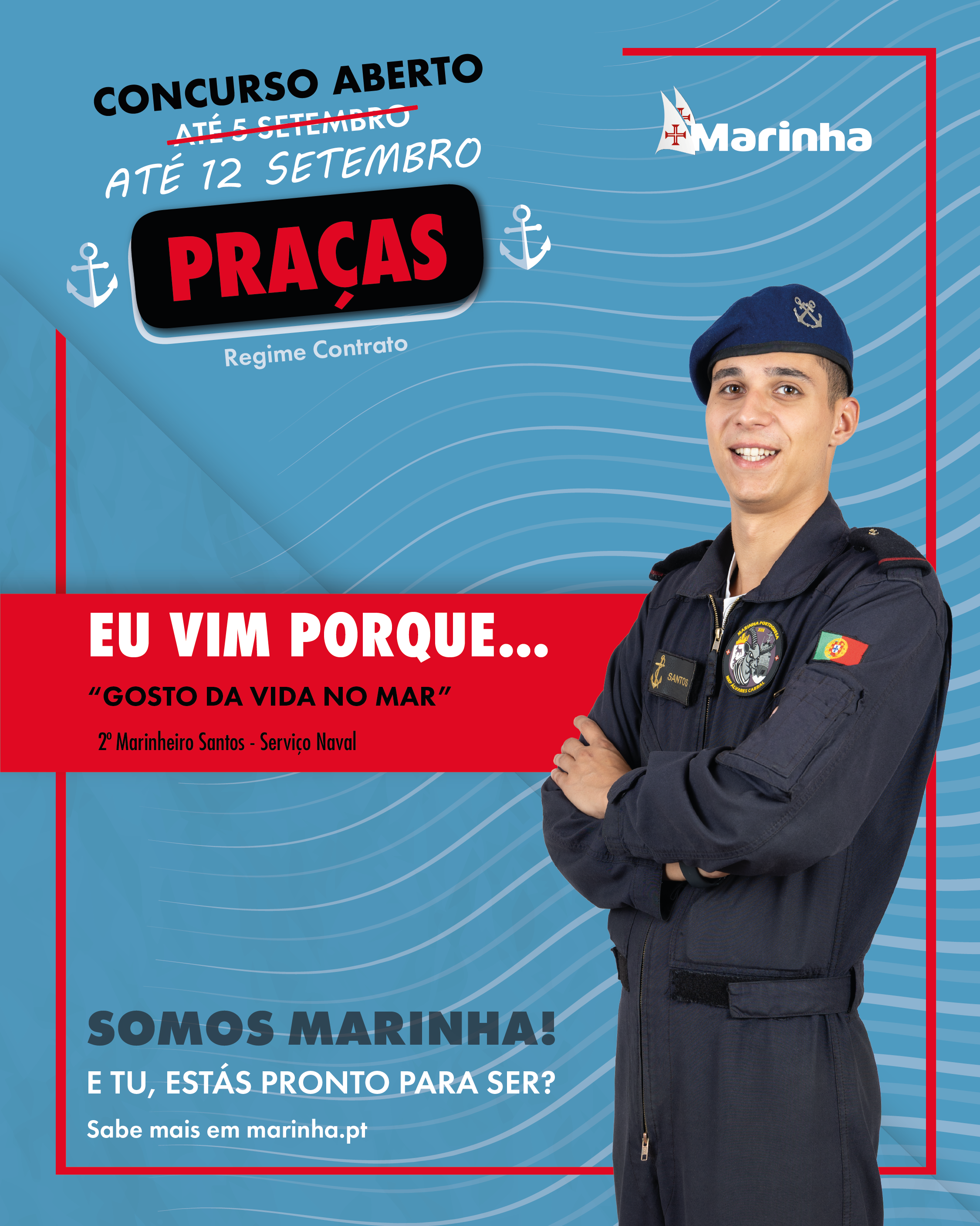 Eu vim porque gosto da vida no mar!