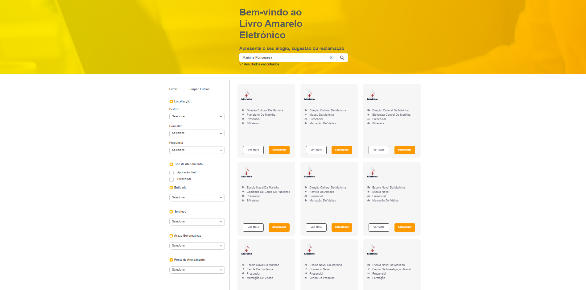 Marinha adere ao Livro Amarelo Eletrónico e reforça transparência no atendimento ao público