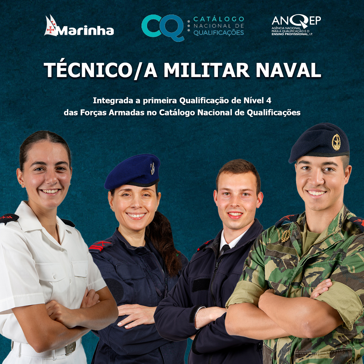 Marinha alcança certificação de nível 4 de “Técnico/a Militar Naval”