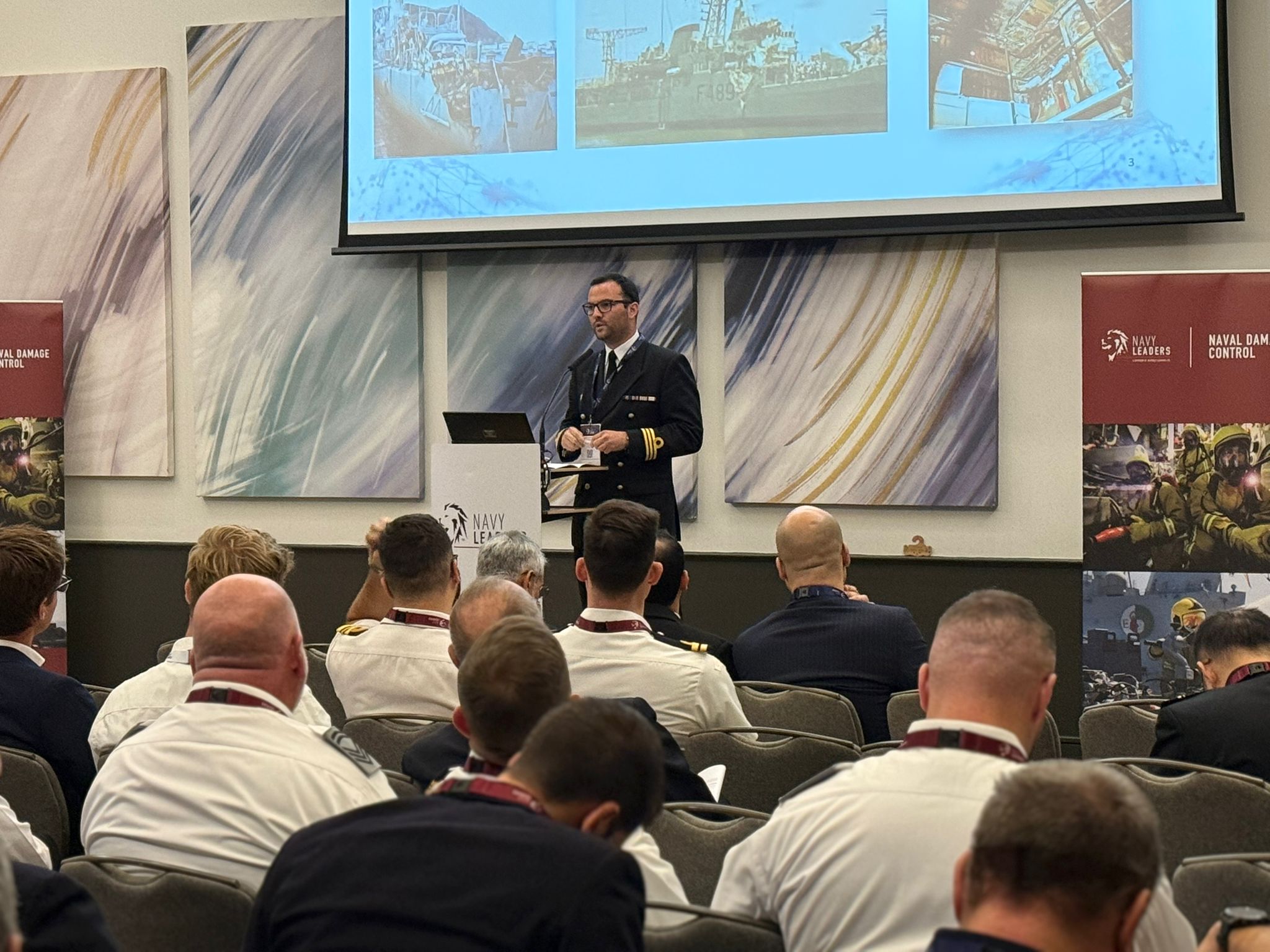 Marinha participa na conferência “Naval Damage Control 2025” no Reino Unido