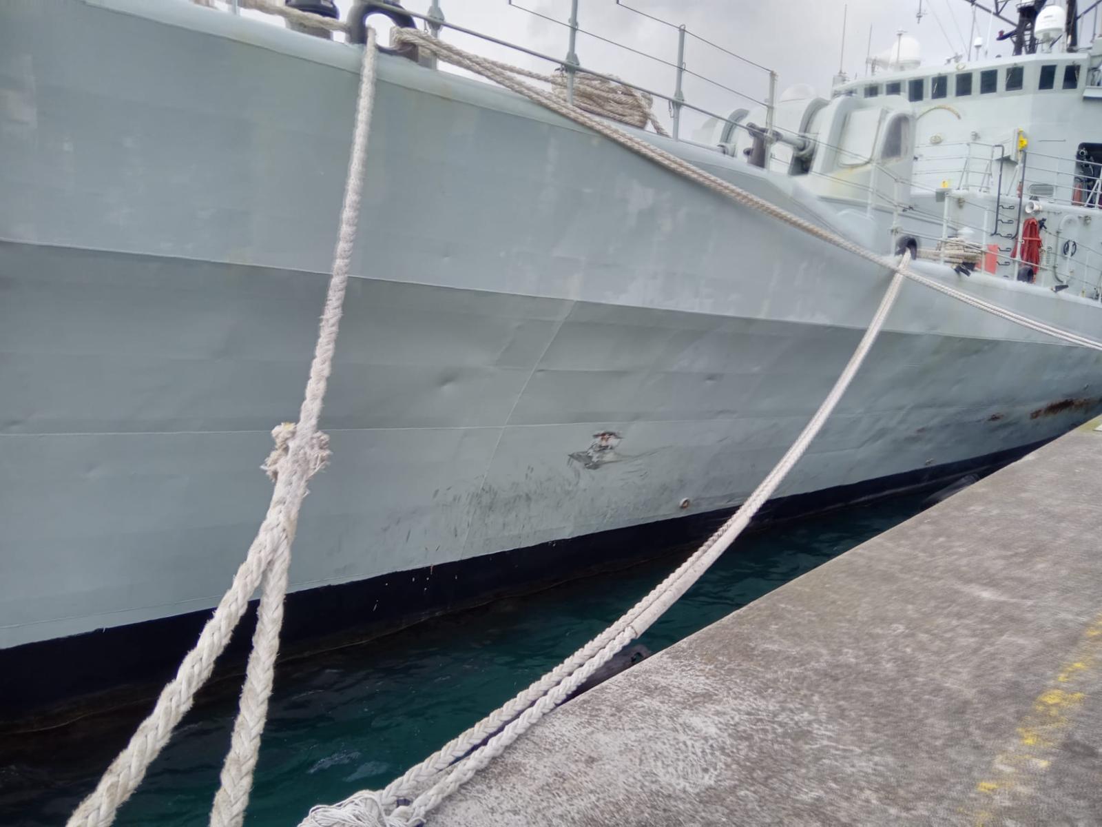 Danos no NRP António Enes