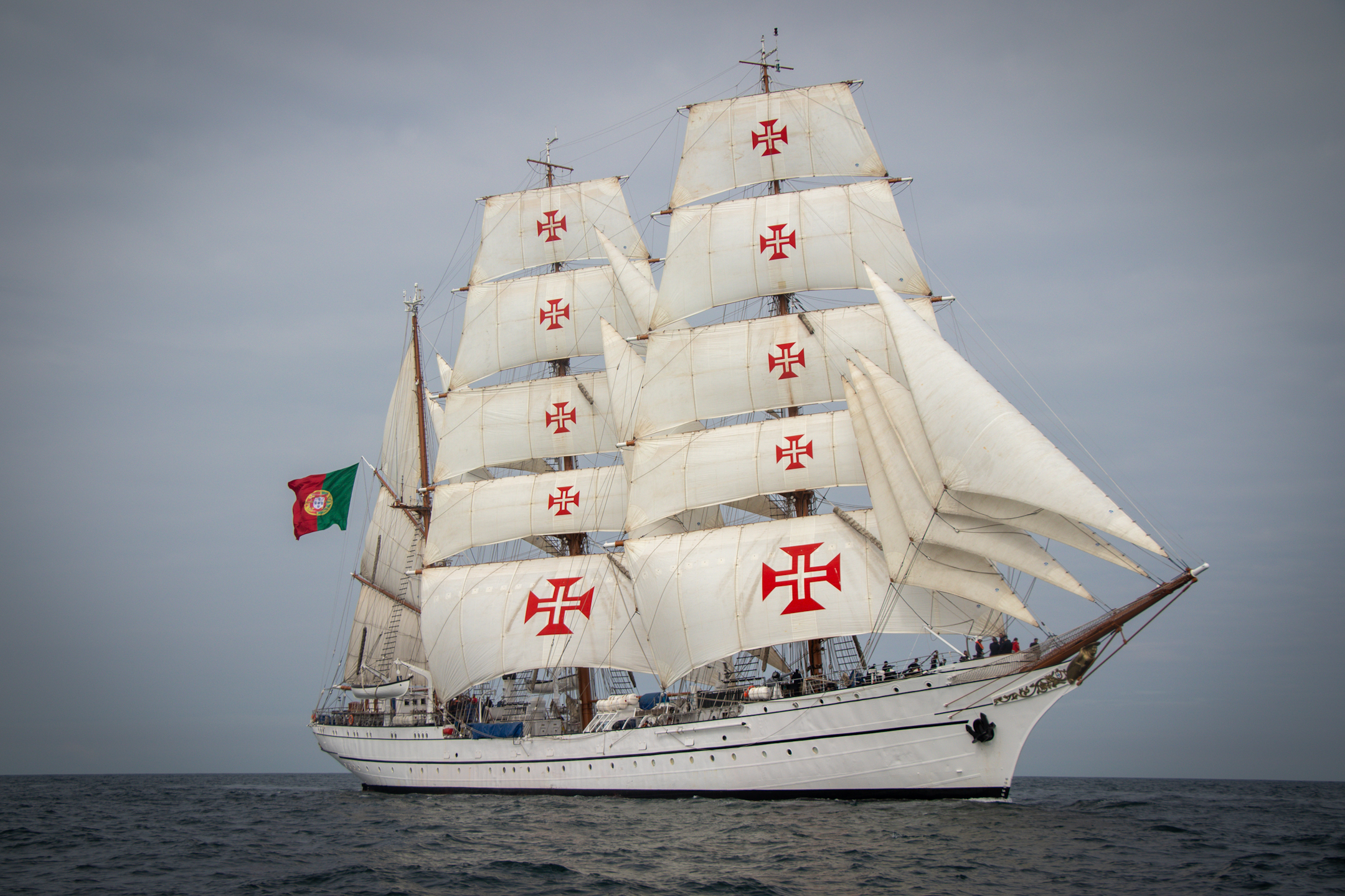 NRP Sagres atraca pela primeira vez no porto de Esbjerg na Dinamarca