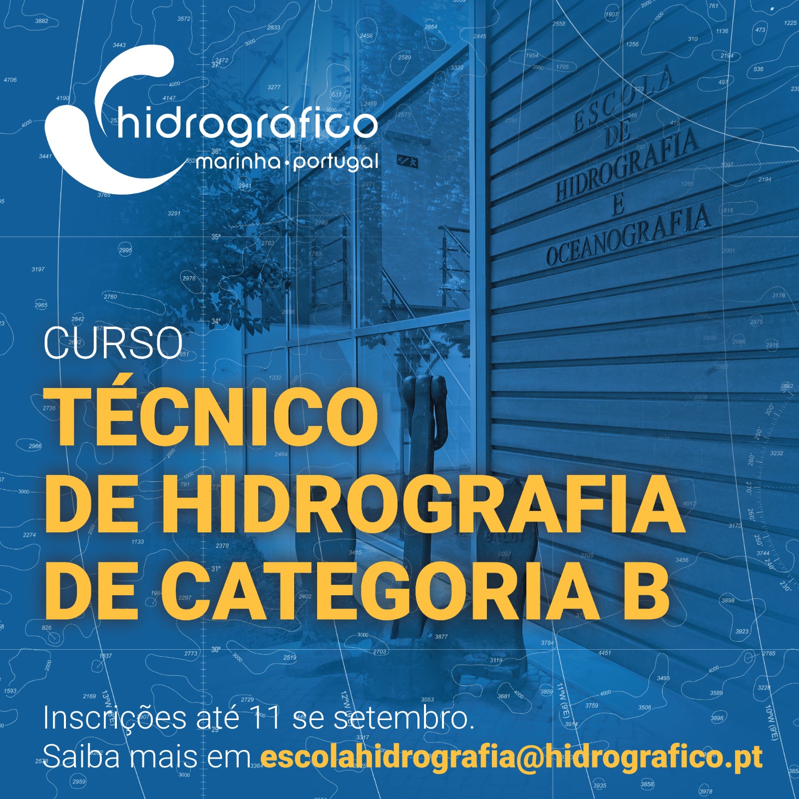 Abertas as candidaturas ao Curso Técnico de Hidrografia de Categoria B