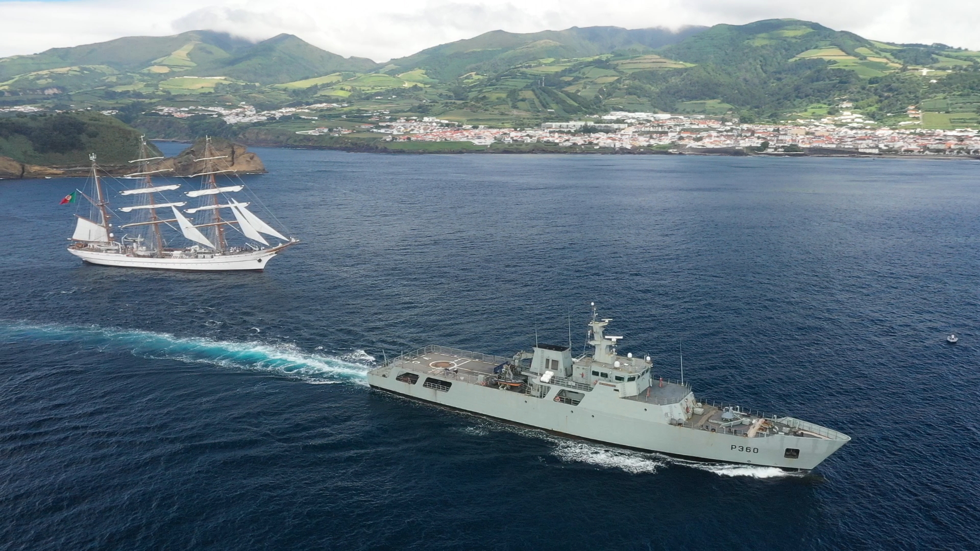 NRP Sagres termina visita aos Açores