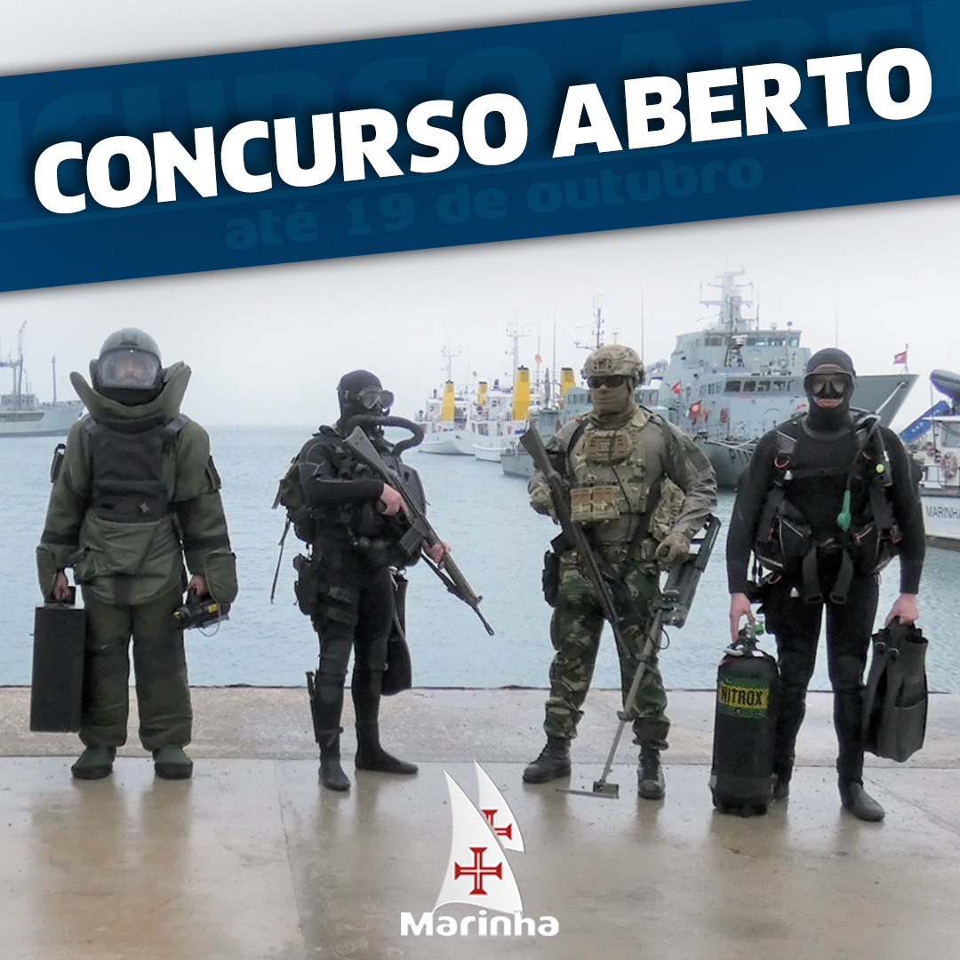 Concursos abertos para mergulhadores e fuzileiros