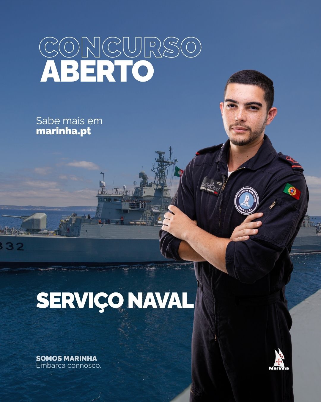 Concurso aberto para Praças da classe de Serviço Naval