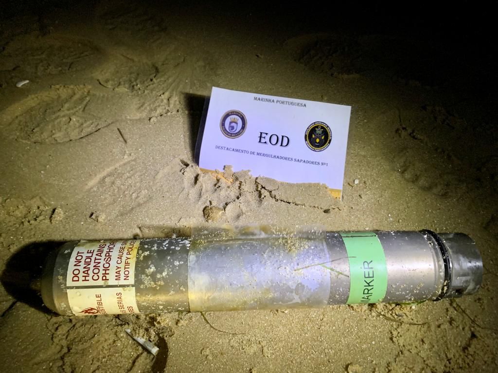 Engenho explosivo inativado em Troia por Mergulhadores da Marinha