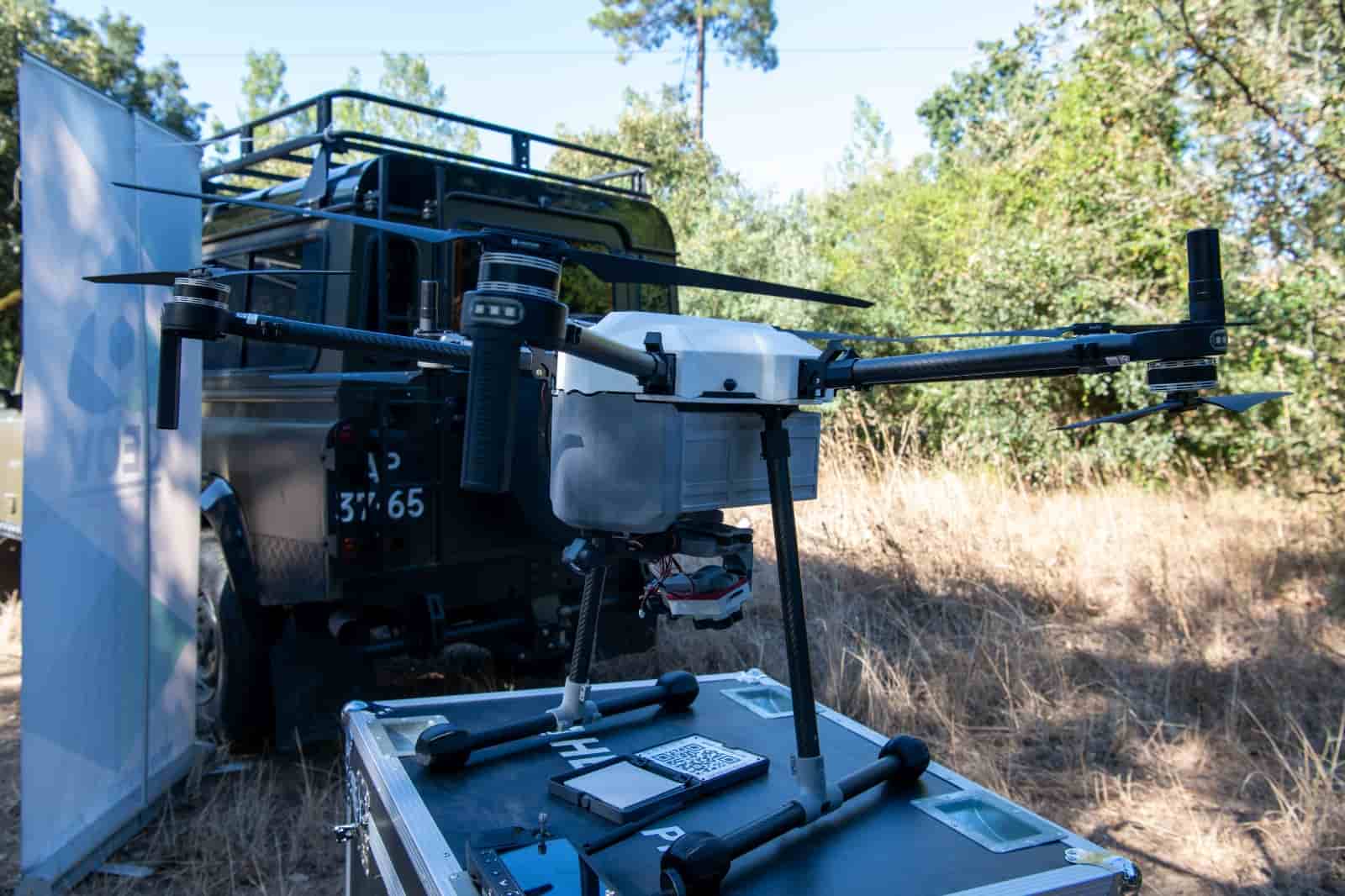 Militares da Marinha em apoio à vigilância aos incêndios em Portugal