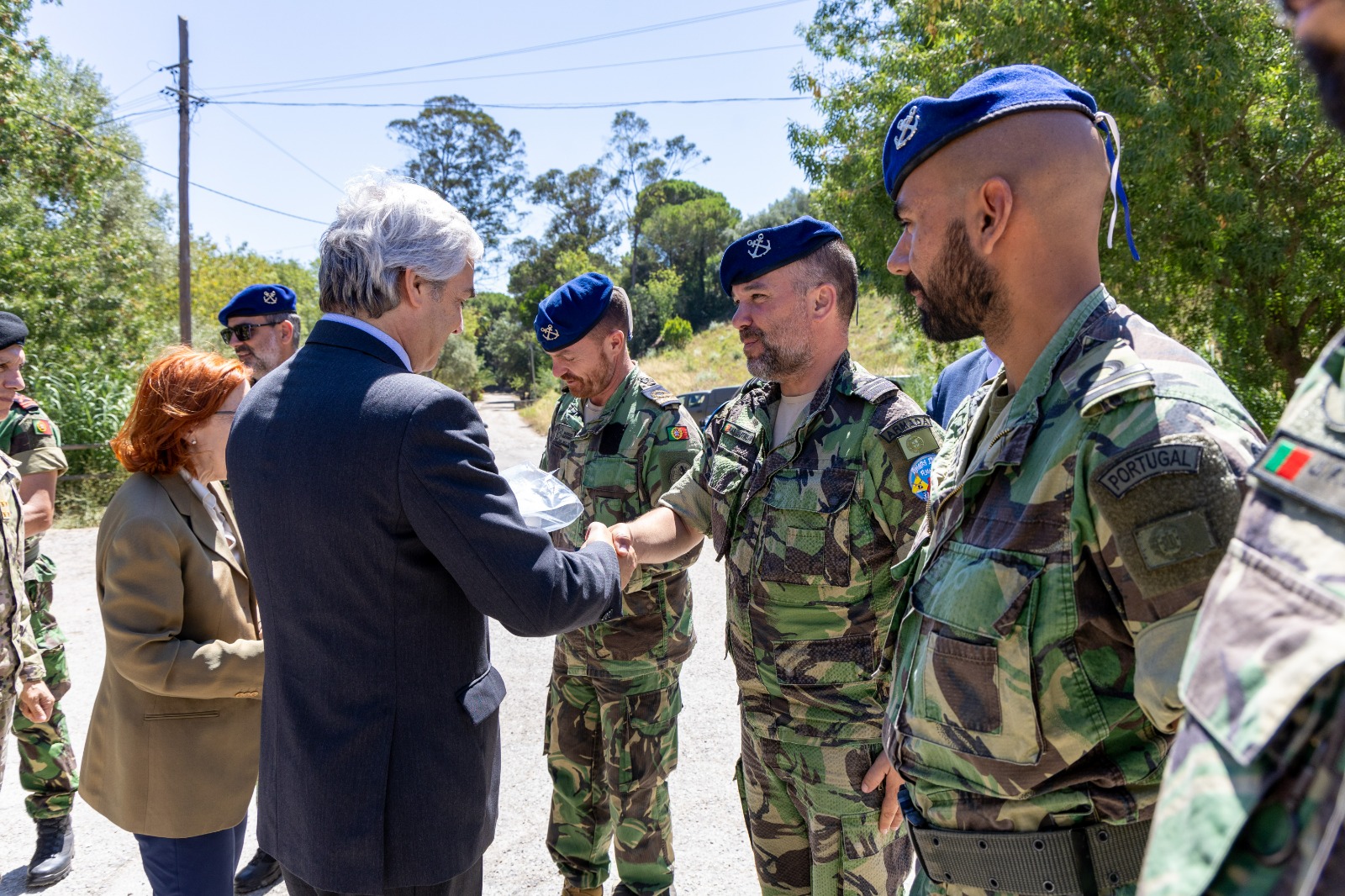 Militares da Marinha em apoio à vigilância aos incêndios em Portugal