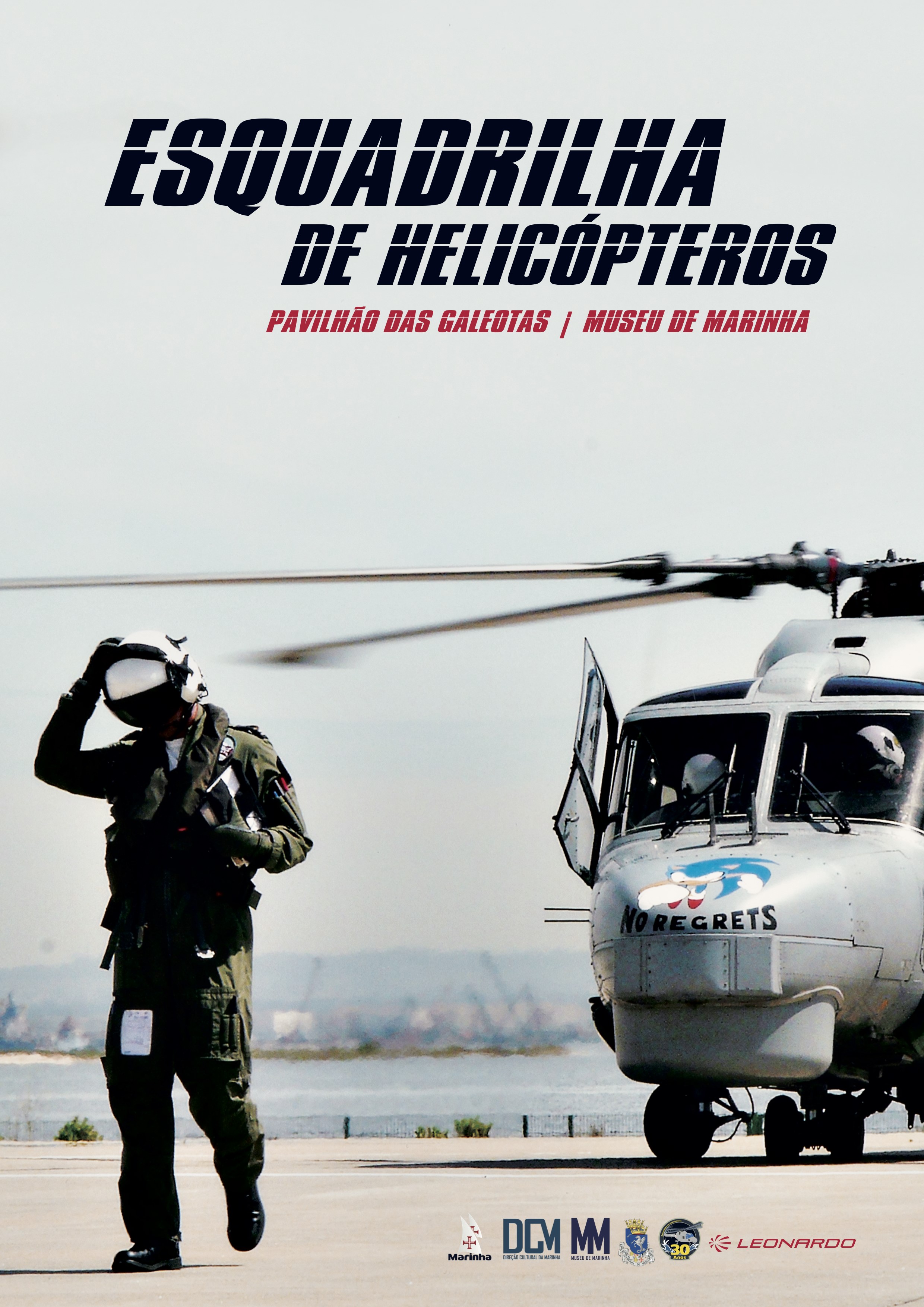 cartaz da exposição da esquadrilha dos helicópteros
