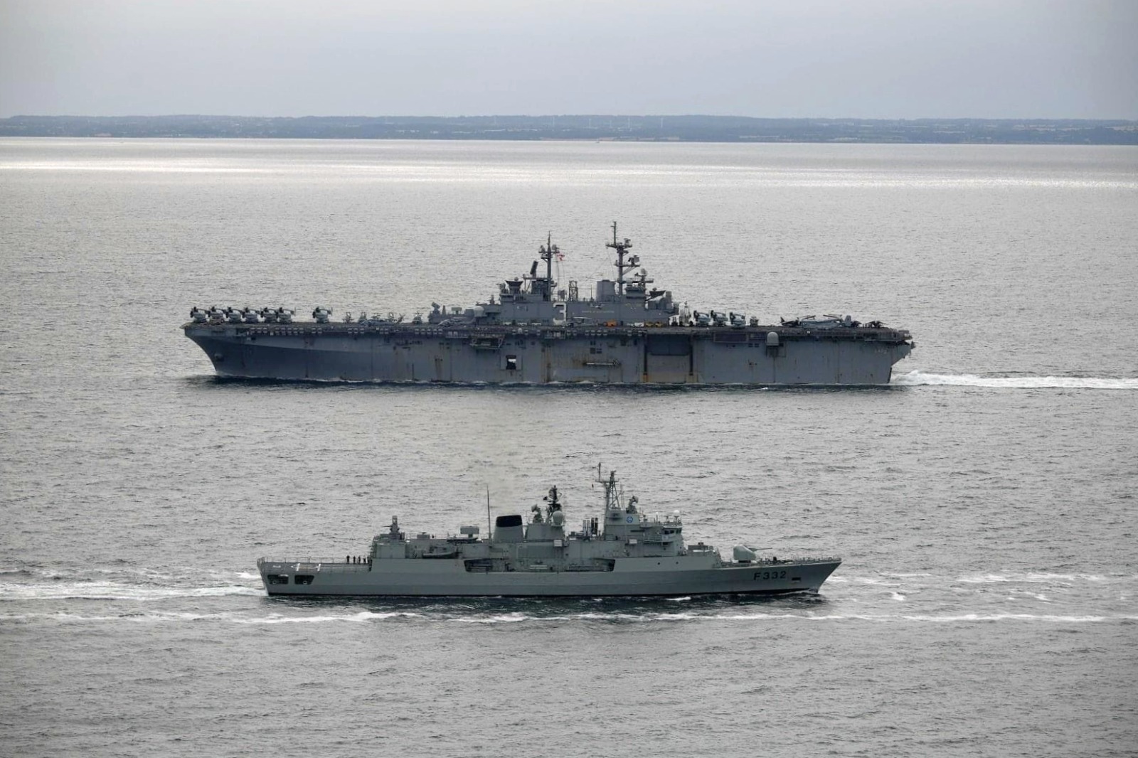 Fragata Corte-Real em operações da NATO no Mar Báltico
