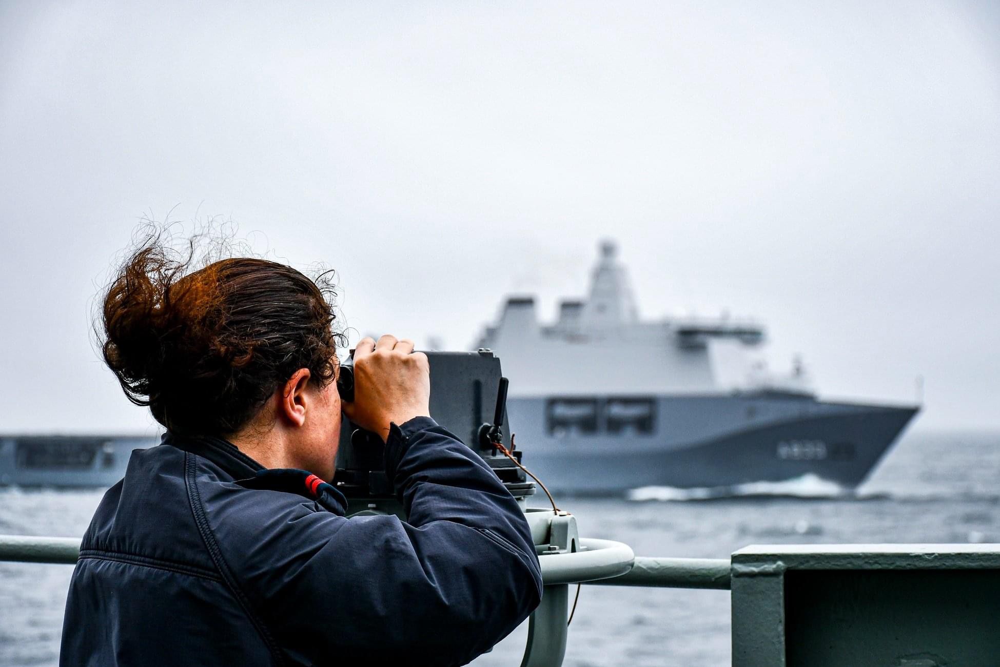 Fragata Corte-Real em operações da NATO no Mar Báltico