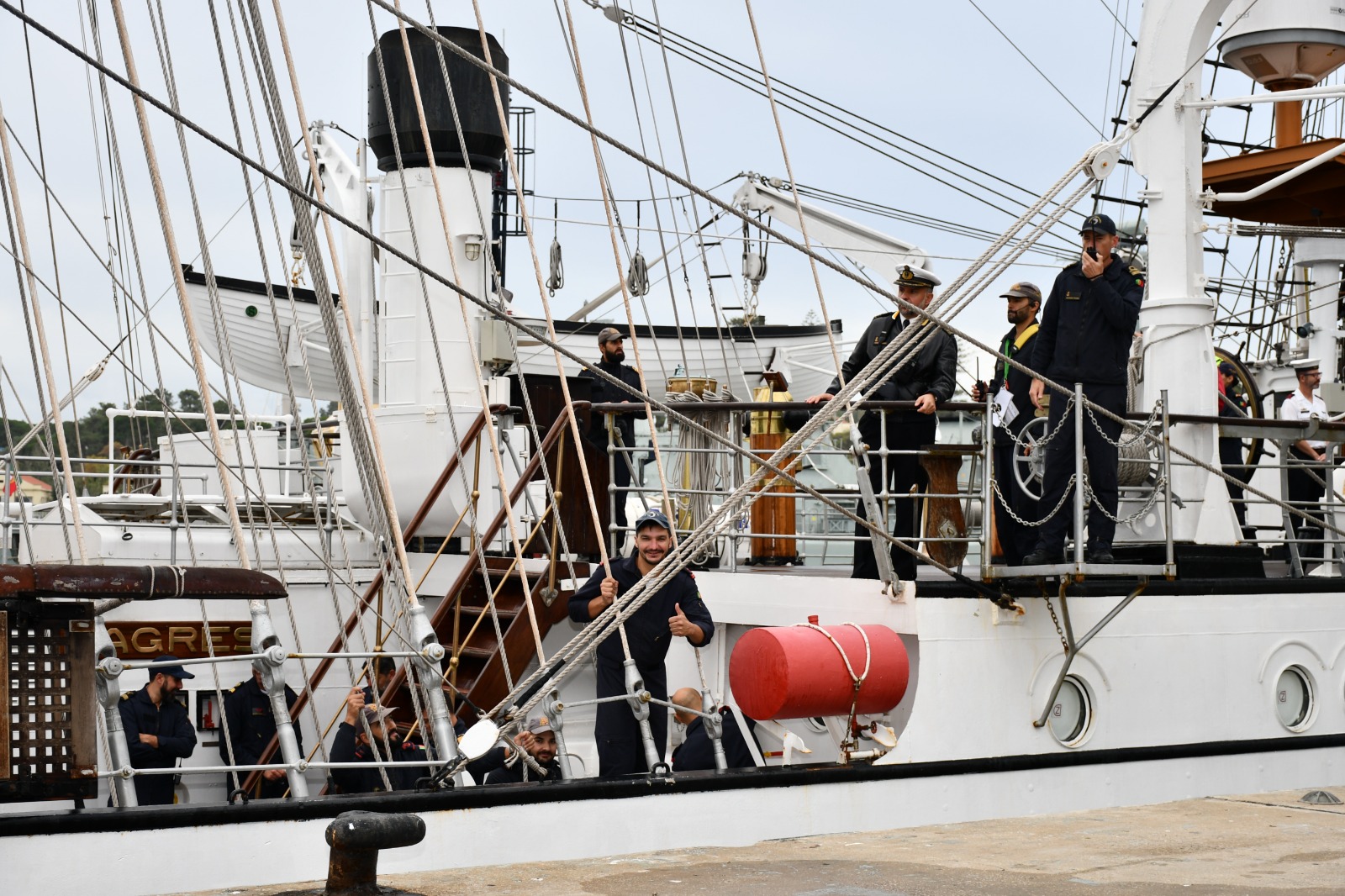 Regresso do NRP Sagres à Base Naval de Lisboa