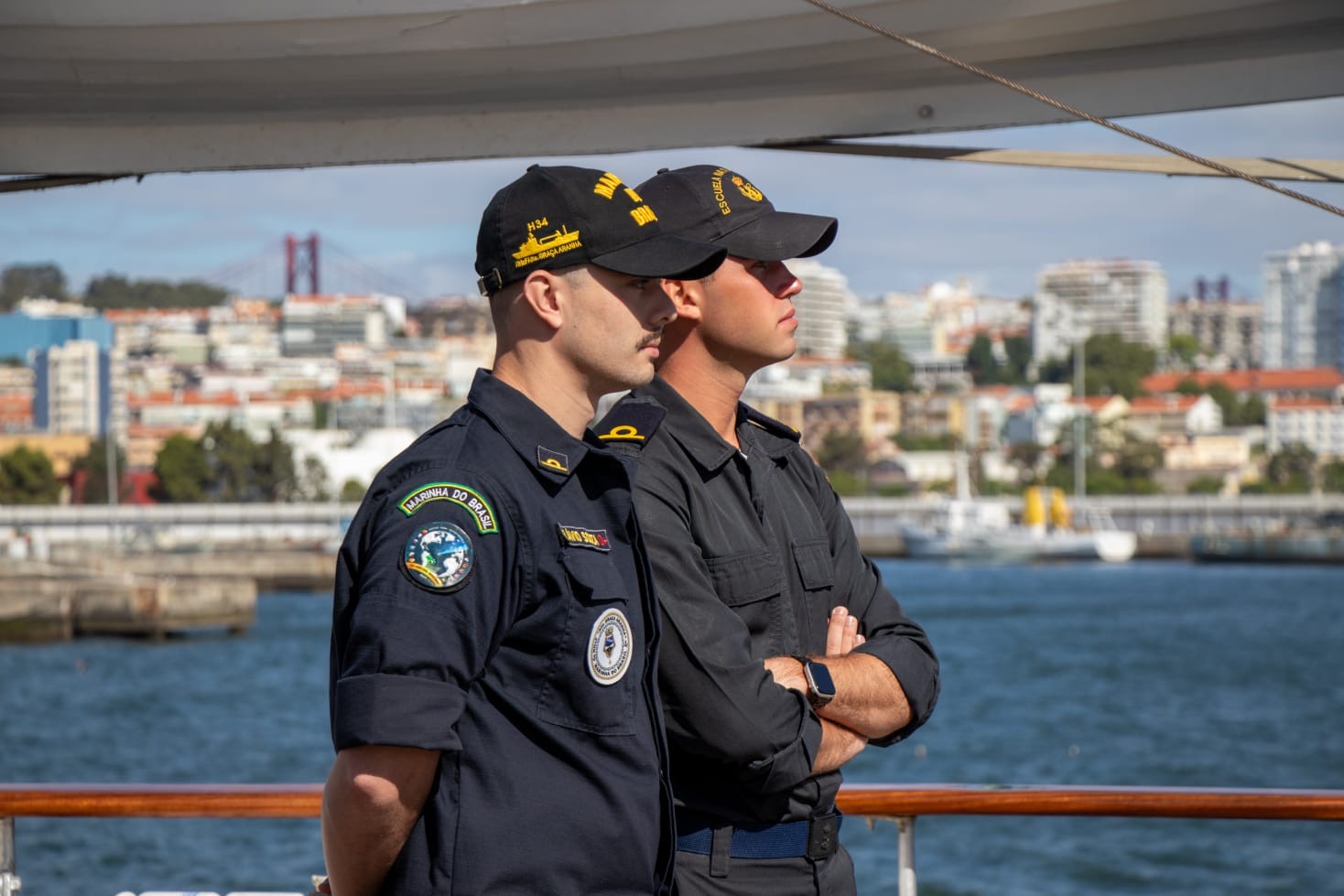 Militares de Espanha e do Brasil terminam viagem a bordo do NRP Sagres